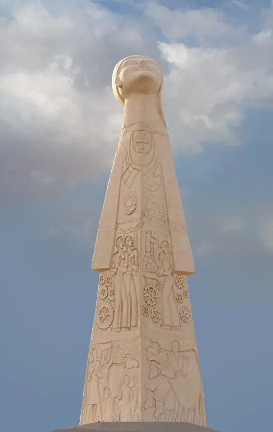 Statue in 10th of Ramadan City, Photo: Ahmed Kamel, 2025