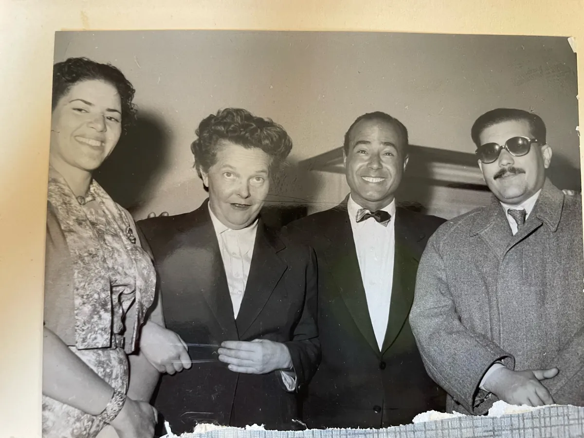 Hassan Heshmat at the Museum of Applied Arts in Budapest, Hungary, September 1957.